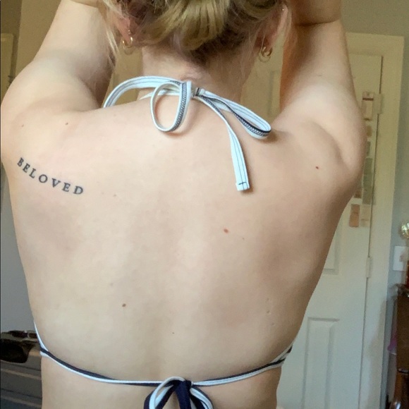 American Apparel striped halter crop top - Picture 3 of 5